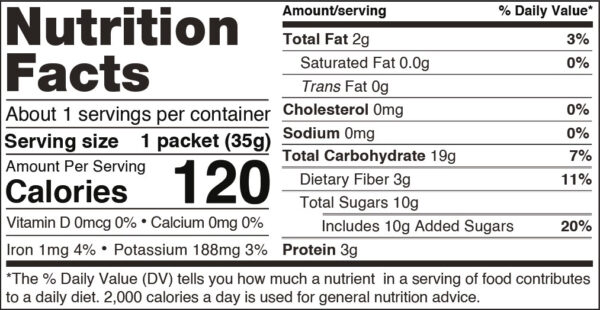 INSTANT OATMEAL NATURAL 0.75 OZ - Image 2